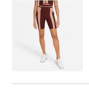 Nike Women’s Sportswear Tight Fit Brown Biker Shorts Size XL